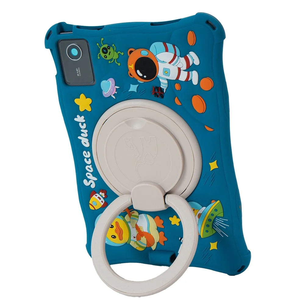 For Lenovo Tab M11 TB330FU / 331FC / Xiaoxin Pad 11 2024 Case Kickstand Cartoon Silicone Tablet Cover - Dark Blue - 6