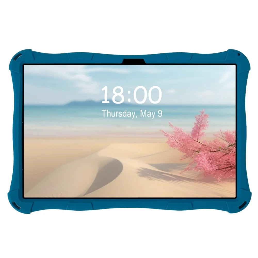 For Lenovo Tab M11 TB330FU / 331FC / Xiaoxin Pad 11 2024 Case with Shoulder Strap Kickstand Cartoon Silicone Cover - Dark Blue - 3