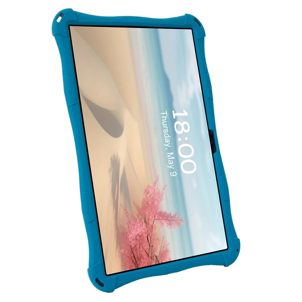 For Lenovo Tab M11 TB330FU / 331FC / Xiaoxin Pad 11 2024 Case with Shoulder Strap Kickstand Cartoon Silicone Cover - Dark Blue - 4