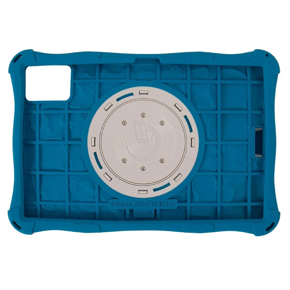 For Lenovo Tab M11 TB330FU / 331FC / Xiaoxin Pad 11 2024 Case with Shoulder Strap Kickstand Cartoon Silicone Cover - Dark Blue - 5