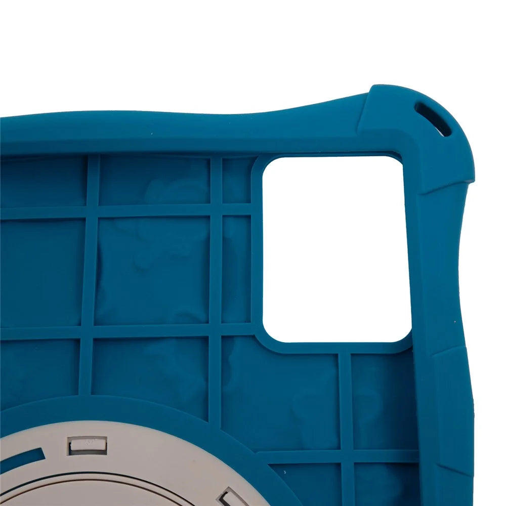 For Lenovo Tab M11 TB330FU / 331FC / Xiaoxin Pad 11 2024 Case with Shoulder Strap Kickstand Cartoon Silicone Cover - Dark Blue - 7