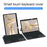 For Huawei MatePad Pro 12.2 (2024) Leather Case + Bluetooth-compatible Keyboard with Backlight Trackpad - 6