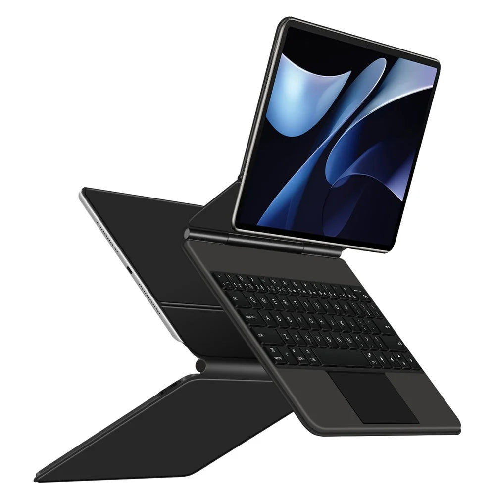For Huawei MatePad Air (2024) Magnetic Floating Bluetooth-compatible Keyboard + Leather Tablet Case - 3