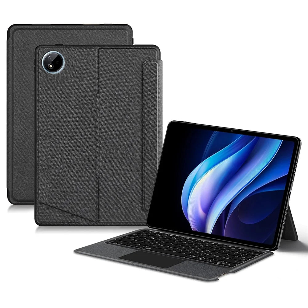 For vivo Pad3 Leather Case + Bluetooth-compatible Keyboard with Backlight Trackpad - 1