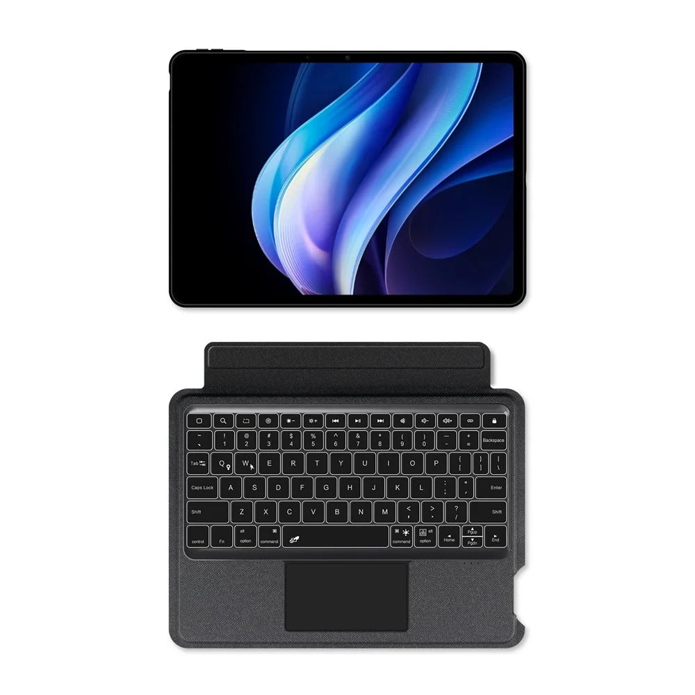 For vivo Pad3 Leather Case + Bluetooth-compatible Keyboard with Backlight Trackpad - 4