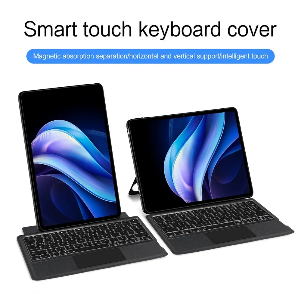 For vivo Pad3 Leather Case + Bluetooth-compatible Keyboard with Backlight Trackpad - 7