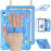 For iPad (2025) / 10.9 (2022) Case with Shoulder Strap Kickstand PC+Silicone+TPU Cute Dolphin Cover - 3