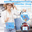 For iPad (2025) / 10.9 (2022) Case with Shoulder Strap Kickstand PC+Silicone+TPU Cute Dolphin Cover - 6