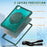 For iPad Pro 11 (2025) / 11 (2024) Case Rotary Kickstand PC+TPU+Silicone Cover with Shoulder Strap - Midnight Green - 5