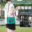 For iPad Pro 11 (2025) / 11 (2024) Case Rotary Kickstand PC+TPU+Silicone Cover with Shoulder Strap - Midnight Green - 6