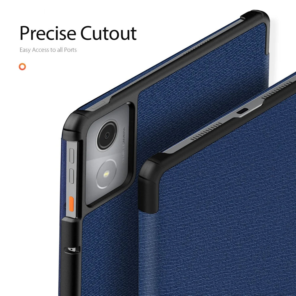 DUX DUCIS Domo Series for Lenovo Tab K11 Plus Case Tri-fold Stand Leather Cover Auto Wake / Sleep - Blue - 5