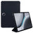 For OnePlus Pad 2 Case PU Leather+Silicone Tri-Fold Stand Tablet Cover - Black - 1