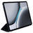 For OnePlus Pad 2 Case PU Leather+Silicone Tri-Fold Stand Tablet Cover - Black - 2