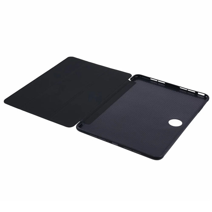 For OnePlus Pad 2 Case PU Leather+Silicone Tri-Fold Stand Tablet Cover - Black - 4