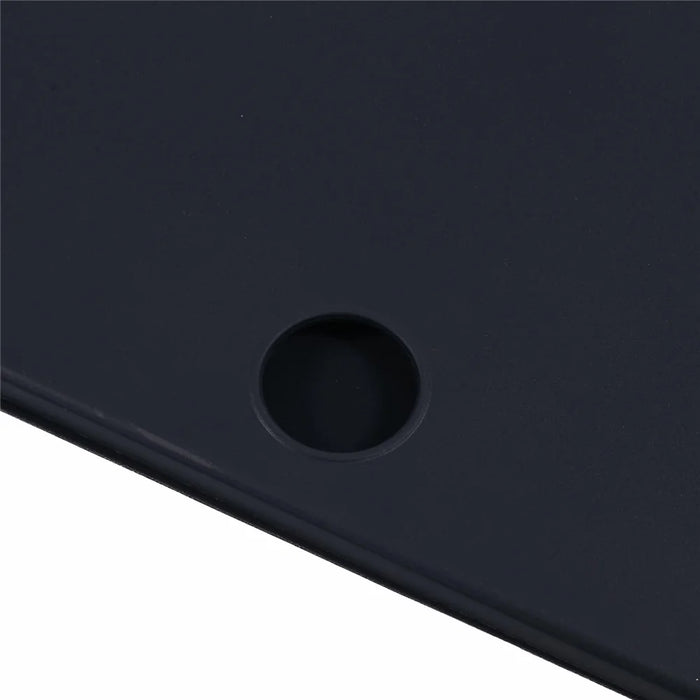 For OnePlus Pad 2 Case PU Leather+Silicone Tri-Fold Stand Tablet Cover - Black - 6