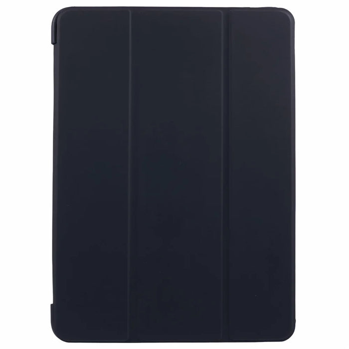 For OnePlus Pad 2 Case PU Leather+Silicone Tri-Fold Stand Tablet Cover - Black - 7