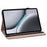 For OnePlus Pad 2 / Pad Pro Case Line Imprinted PU Leather Card Holder Tablet Stand Cover - Black - 2