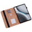 For OnePlus Pad 2 / Pad Pro Case Line Imprinted PU Leather Card Holder Tablet Stand Cover - Black - 3