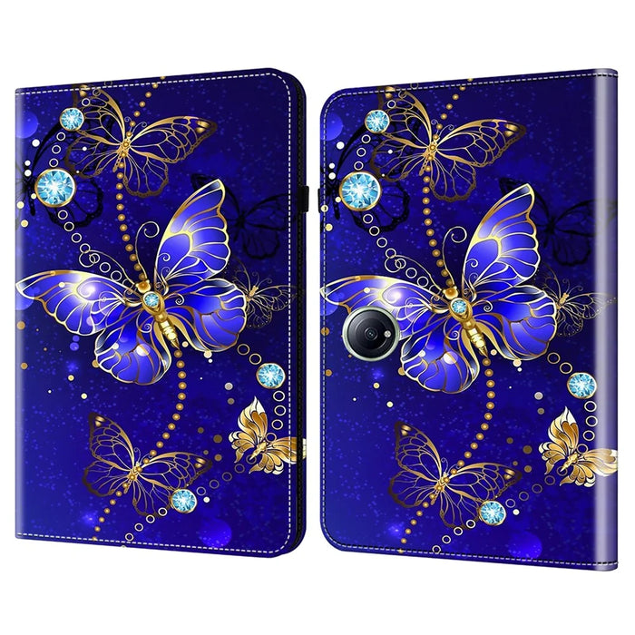 For OnePlus Pad 2  /  Pad Pro Case Pattern Printed Leather Tablet Cover with Card Slot - Butterfly - 1
