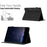 For Samsung Galaxy Tab S10 FE / S9 FE / S9 Case Honeycomb Printed Leather Tablet Cover with Card Slot - Black - 5