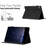 For Lenovo Tab P11 Case Honeycomb Printed Leather Tablet Cover with Card Slot - Black - 5