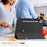 For Lenovo Xiaoxin Pad Pro 12.7 (2025) Stand Case Shock-Absorbent Leather Tablet Cover with Pen Slot - Black - 7