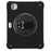 For iPad Pro 11 (2025) / 11 (2024) Case Hand Strap Kickstand TPU+PC+Silicone Tablet Cover - Black - 1