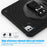 For iPad Pro 11 (2025) / 11 (2024) Case Hand Strap Kickstand TPU+PC+Silicone Tablet Cover - Black - 3