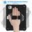 For iPad Pro 11 (2025) / 11 (2024) Case Hand Strap Kickstand TPU+PC+Silicone Tablet Cover - Black - 4