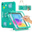For iPad (2025) / 10.9 (2022) Case with Shoulder Strap Cartoon Dinosaur Kickstand PC+Silicone+TPU Cover - 1