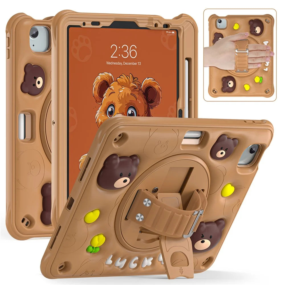 For iPad Air 11 (2026) / (2025) / (2024) / Air (2022) / (2020) / Pro 11 (2022) / (2021) / (2020) / (2018) Case Kickstand Tablet Cover - 1