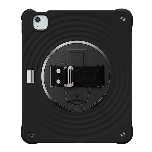 For iPad Air 13 (2026) / (2025) / (2024) / Pro 12.9 (2022) / (2021) / (2020) / (2018) Case Kickstand TPU+PC+Silicone Tablet Cover - Black - 1