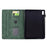 For Lenovo Tab M9 TB-310FU Case Cats Imprinted PU Leather Card Slots Tablet Cover - Green - 2