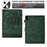 For Lenovo Tab M9 TB-310FU Case Cats Imprinted PU Leather Card Slots Tablet Cover - Green - 5