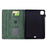 For iPad Pro 11 (2025) / (2024) Case Cats Imprinted PU Leather Card Slots Tablet Cover - Green - 2