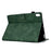 For iPad (2025) / 10.9 (2022) Case Cats Imprinted PU Leather Card Slots Tablet Cover - Green - 4