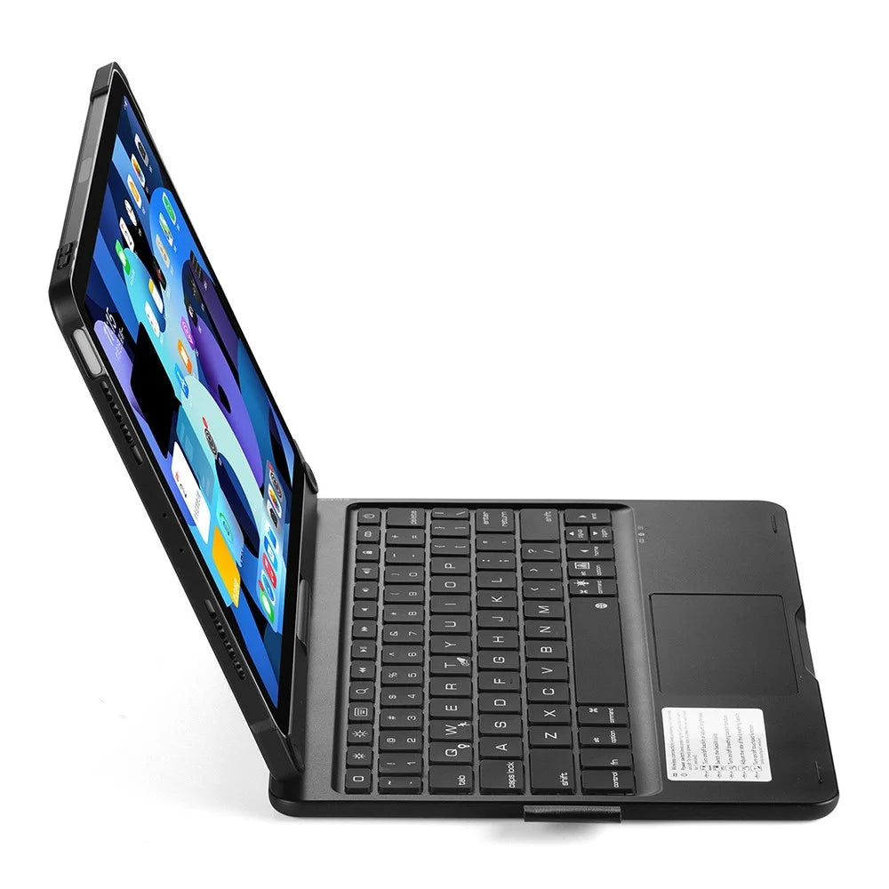 Trackpad Backlight Keyboard for iPad Air 11 (2026) / (2025) / (2024) / Air (2022) / (2020) / Pro 11 (2022) / (2021) / (2020) / (2018) Tablet Case - Black - 4