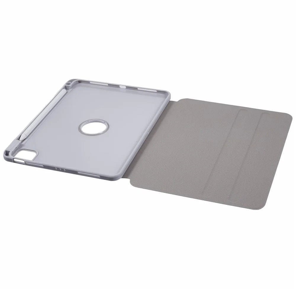 For iPad Air 11 (2026) / (2025) / (2024) / Air (2022) / (2020) / Pro 11 (2022) / (2021) / (2020) / (2018) Case Stand Leather Tablet Cover - Grey - 4