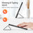 DUX DUCIS Domo Series for Samsung Galaxy Tab S10+ / S9+ / S9 FE+ Case Tri-Fold Stand Leather Cover Auto Wake / Sleep - Black - 4