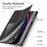 DUX DUCIS Domo Series for Samsung Galaxy Tab S10+ / S9+ / S9 FE+ Case Tri-Fold Stand Leather Cover Auto Wake / Sleep - Black - 7