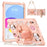For iPad (2025) / 10.9 (2022) Case with Shoulder Strap Kickstand Cute Dog PC+Silicone+TPU Tablet Cover - 1