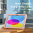 For iPad (2025) / 10.9 (2022) Case with Shoulder Strap Kickstand Cute Dog PC+Silicone+TPU Tablet Cover - 2