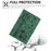 For Lenovo Tab M11 / Xiaoxin Pad 11 2024 TB-330FU Case Couple Cat Imprinted Microfiber Leather Smart Tablet Cover - Green - 5