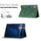 For Lenovo Tab M11 / Xiaoxin Pad 11 2024 TB-330FU Case Couple Cat Imprinted Microfiber Leather Smart Tablet Cover - Green - 6