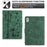 For Lenovo Tab M9 TB-310FU Case Couple Cat Imprinted Microfiber Leather Smart Tablet Cover - Green - 7