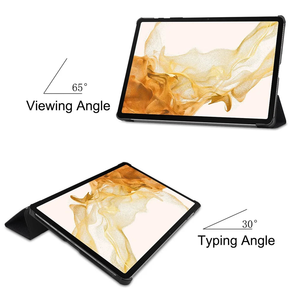 For Samsung Galaxy Tab S10+ Case Pattern Print Leather Stand Tablet Cover - Don't Touch Me - 5