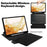For Samsung Galaxy Tab S10 Plus Case 360 Degree Rotary Stand PU Leather+Acrylic Tablet Cover (Without Keyboard) - Black - 4