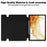 For Samsung Galaxy Tab S10 Plus Case 360 Degree Rotary Stand PU Leather+Acrylic Tablet Cover (Without Keyboard) - Black - 5