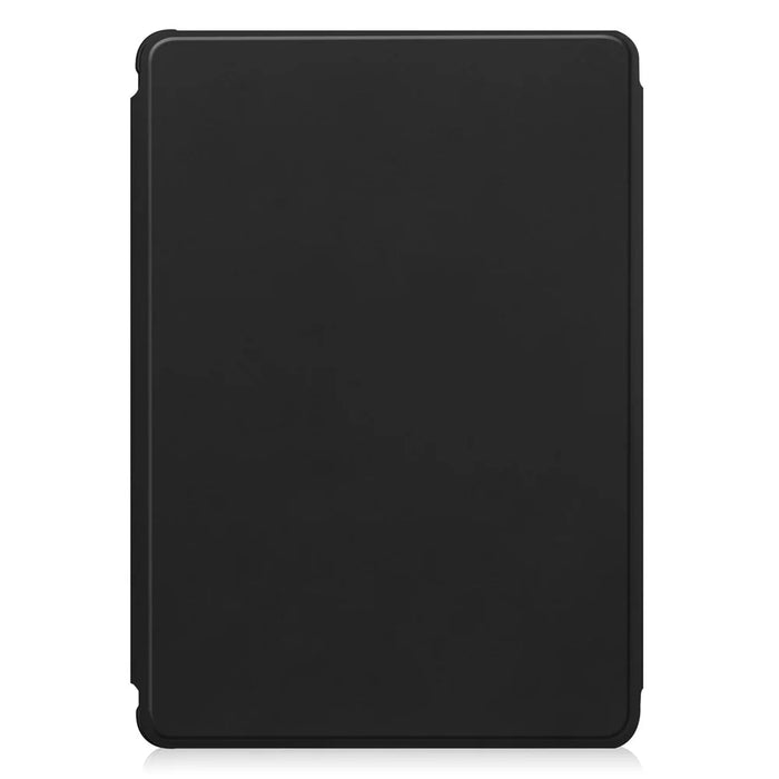 For Samsung Galaxy Tab S10+ Case 360° Rotary Stand PU Leather+Acrylic Tablet Cover (With Keyboard) - Black - 7