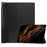 Leather Case for Samsung Galaxy Tab S10 Ultra / Tab S9 Ultra / Tab S8 Ultra Anti-Drop Stand Tablet Cover - Black - 1